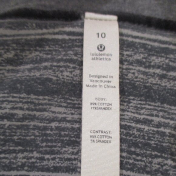 LULULEMON Solace Jacket - Heathered Grey w/Striped Lining Size 10 - EUC - Picture 7 of 10